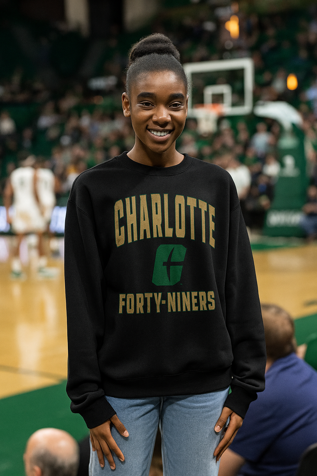 Old School Ladies Comfort with class sweatshirt by Zoozatz - black or ash