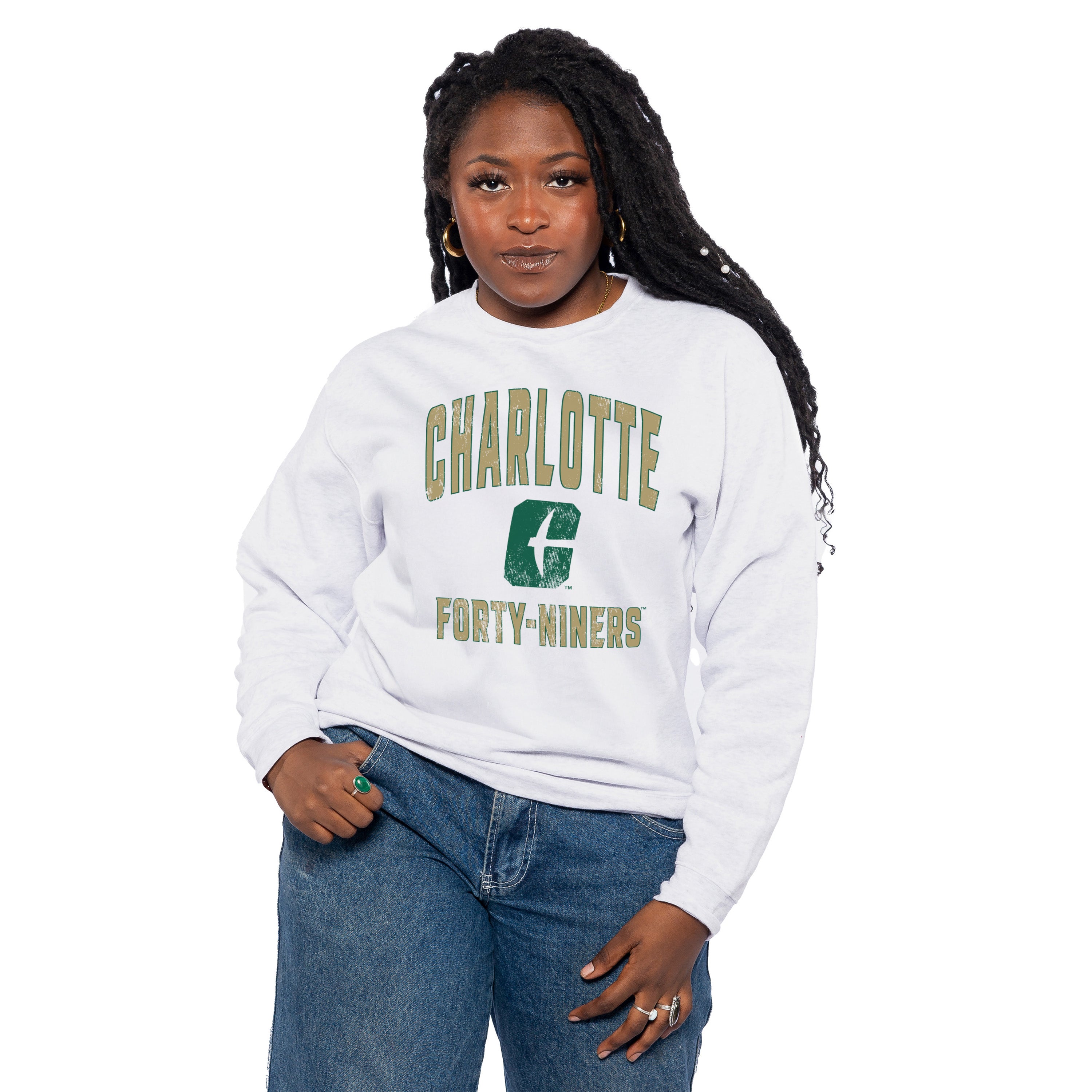 Old School Ladies Comfort with class sweatshirt by Zoozatz - black or ash