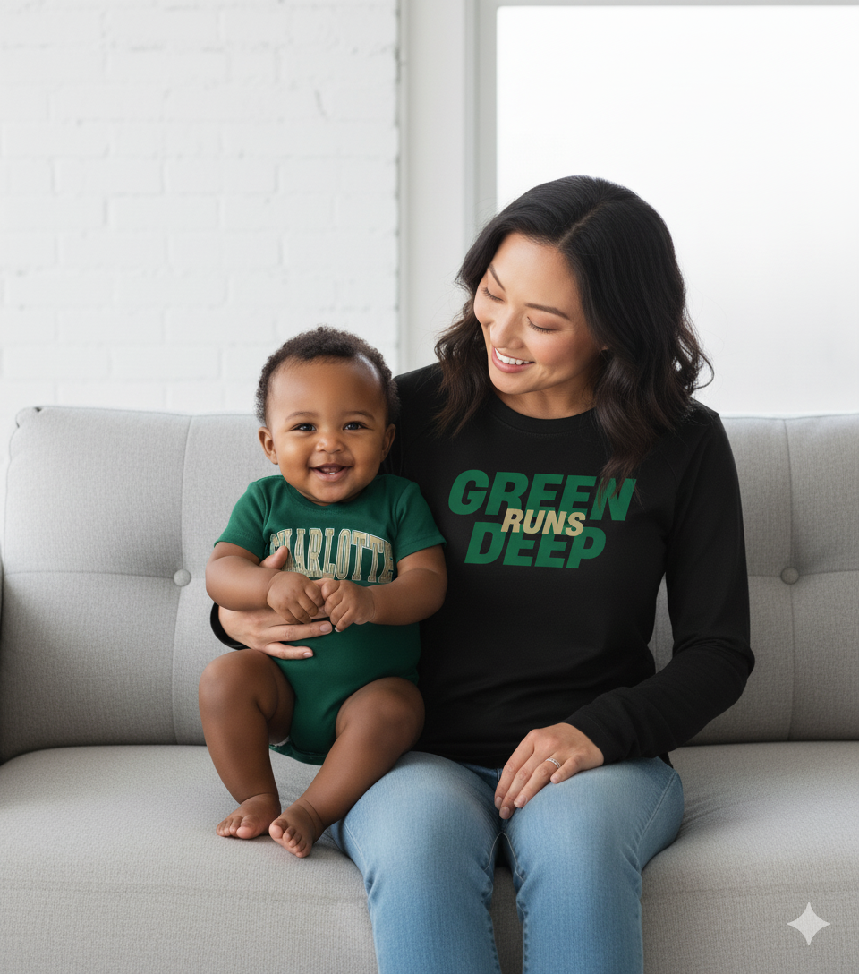 Green Runs Deep Women's Long Sleeve Tee