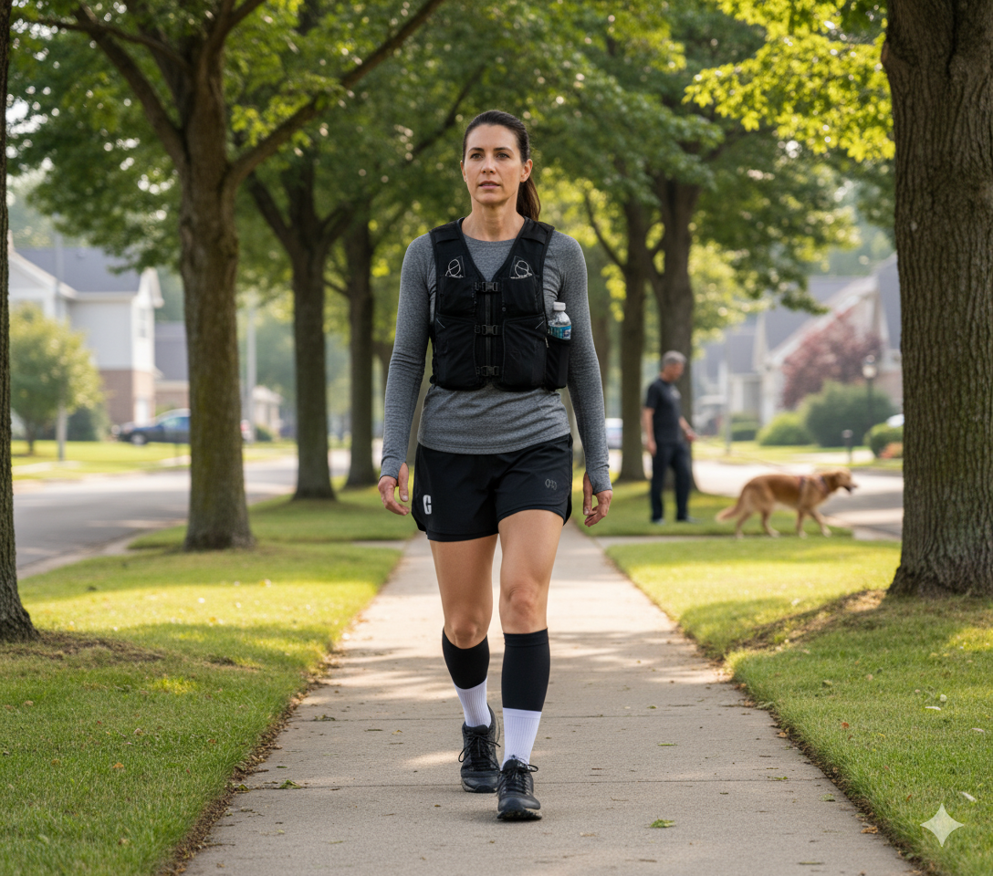 Women's Core Run Shorts - Black and Grey - All-in-C