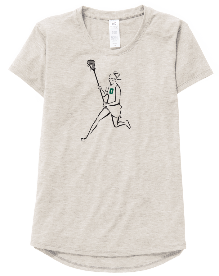 Women's Lacrosse Tee in Oat