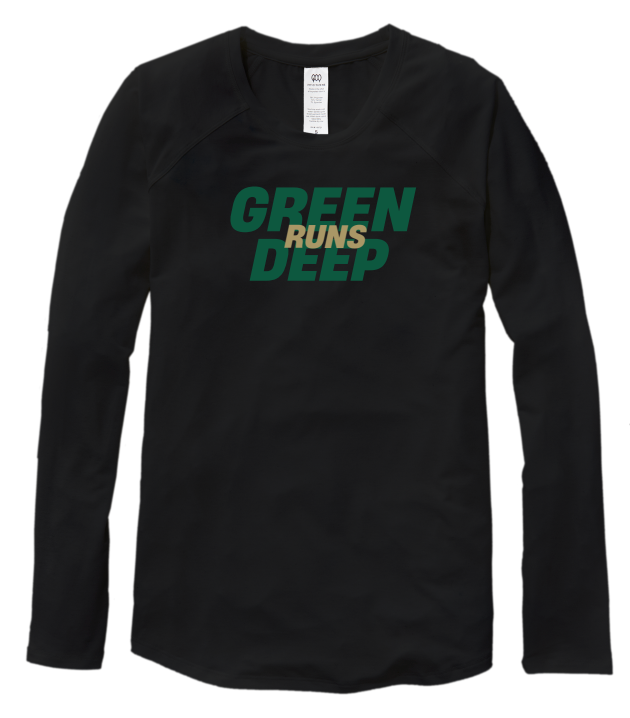 Green Runs Deep Women's Long Sleeve Tee